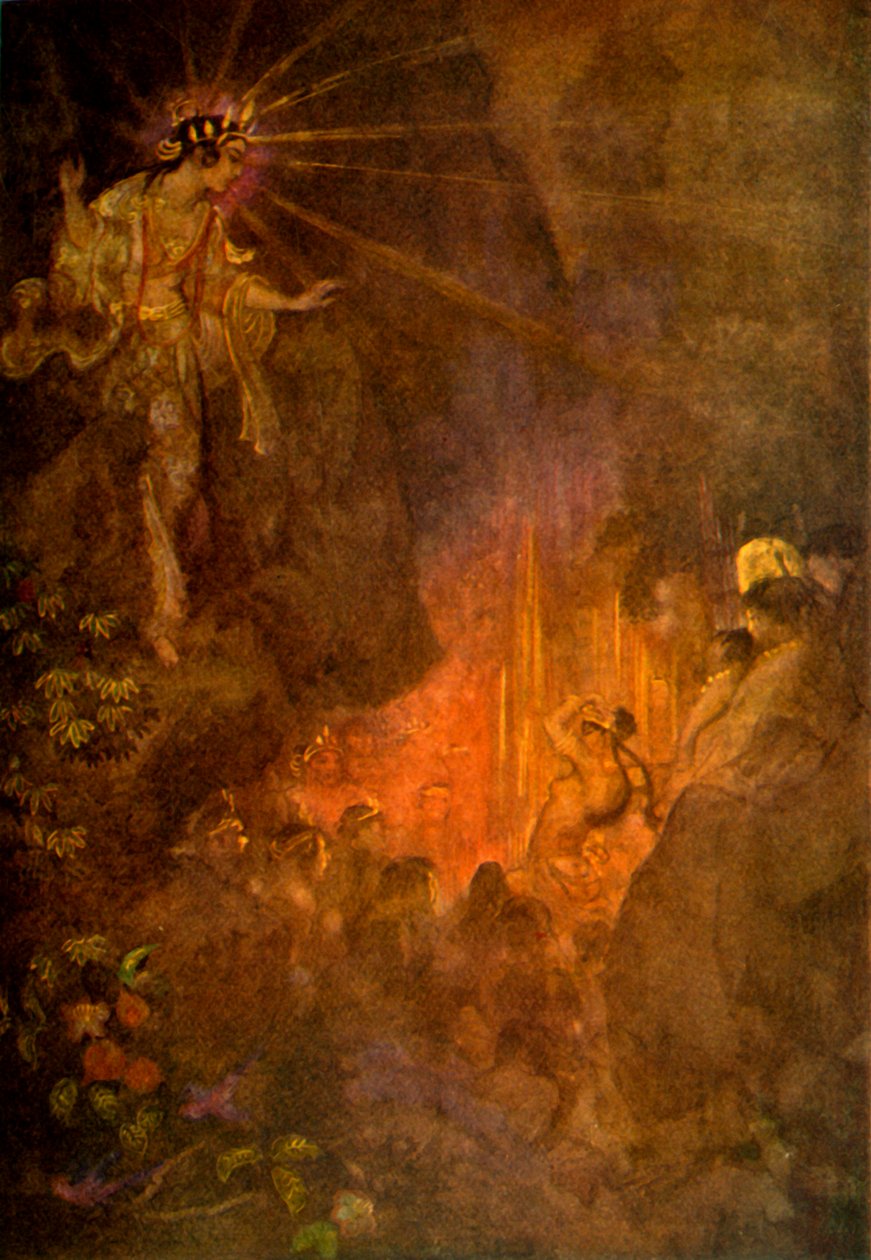‘Uzume Ame-no-Uzume s te ward Rio city ty f sweet terraço’, 1912. de Evelyn Paul