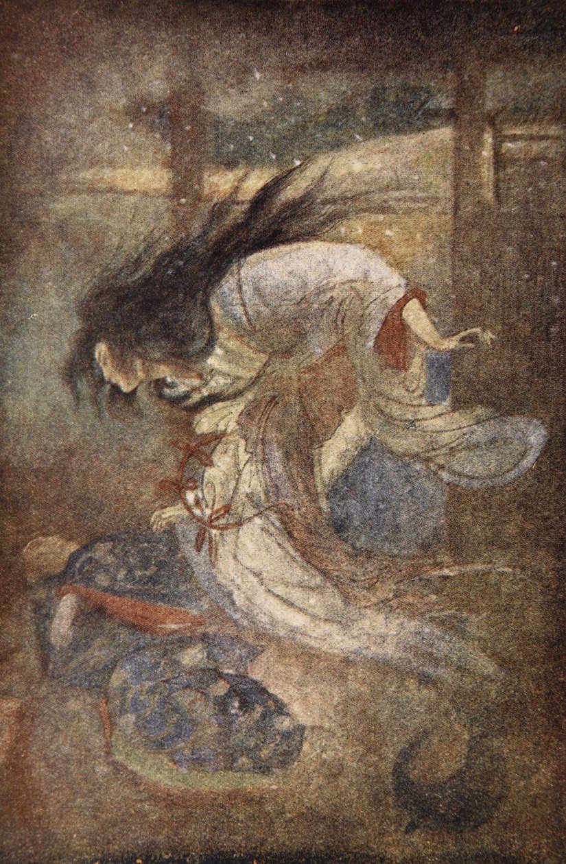 Yuki-Onna, A Senhora da Neve, ilustração de 