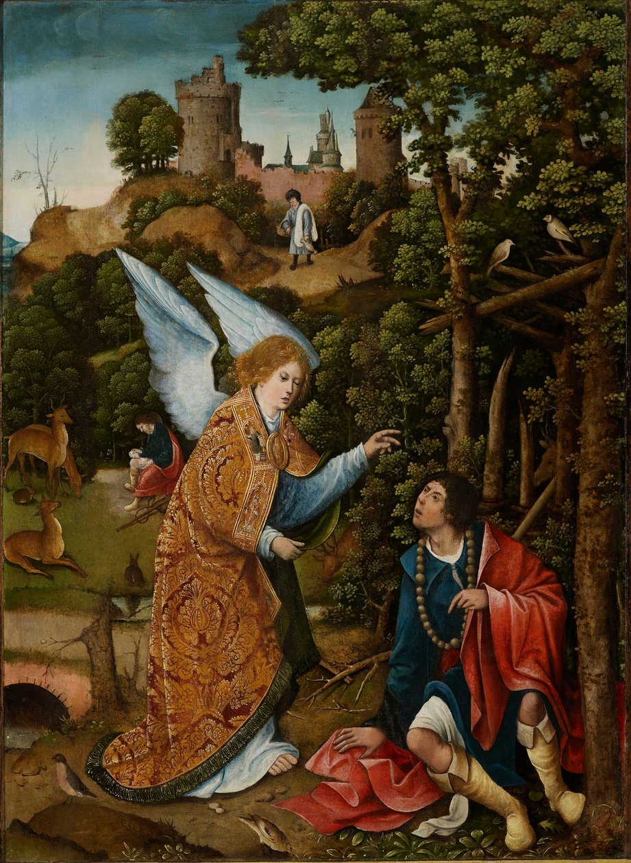 Cena da vida de São Roque, 1517. de Everaert Orley