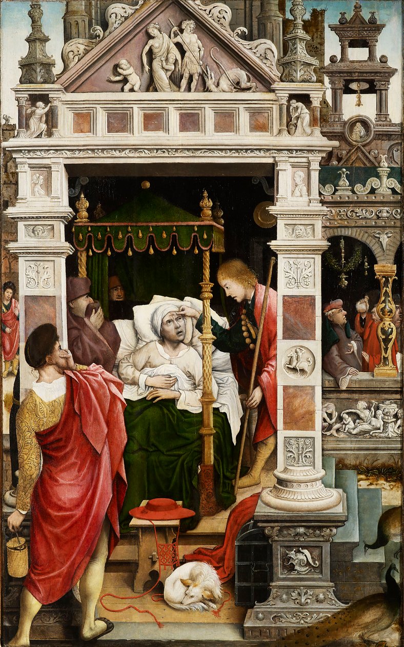 Cena da vida de São Roque, 1517. de Everaert Orley
