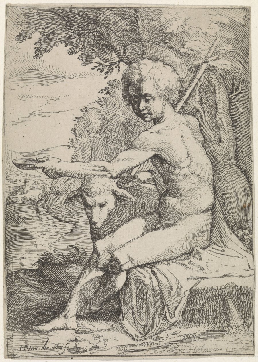 João Baptista no deserto de Everard Crynsz. van der Maes