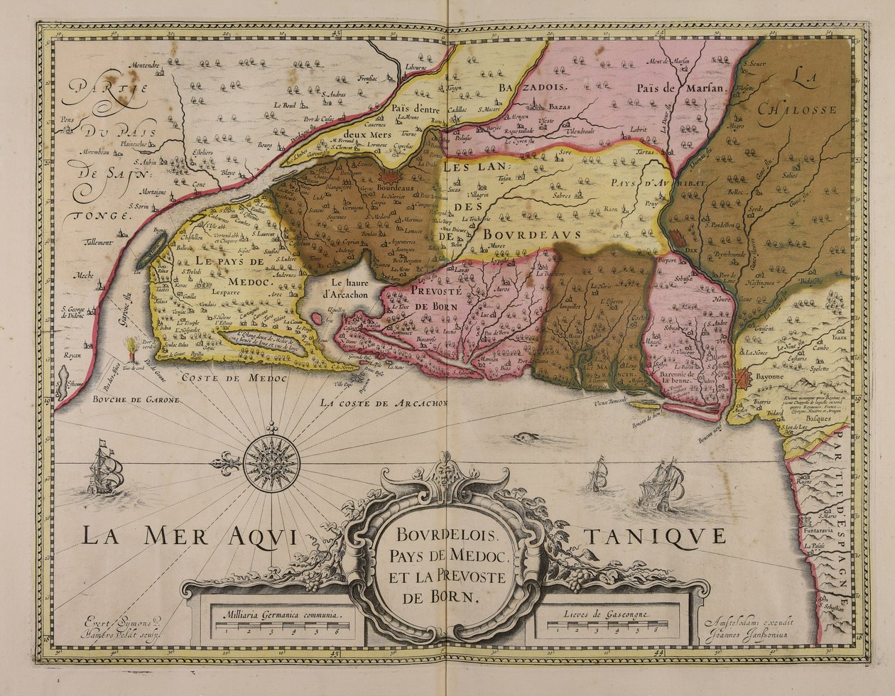 Bourdelois, Medoc e a região de Born de Everard Symonsz van Hamersveldt