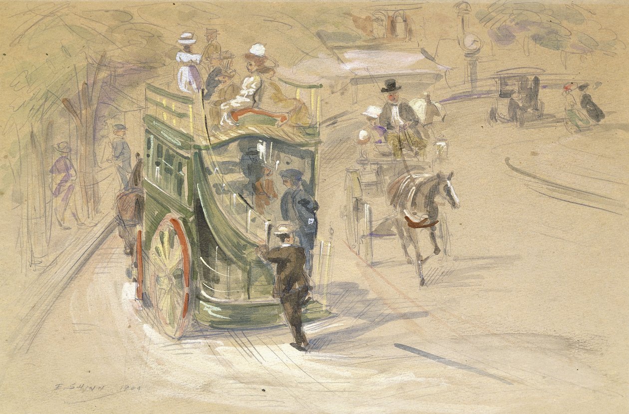 No Central Park de Everett Shinn