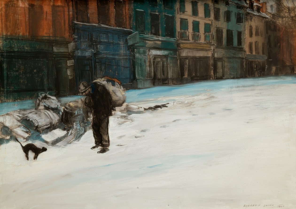 La ville fatiguée (Tôt le matin, Paris) de Everett Shinn