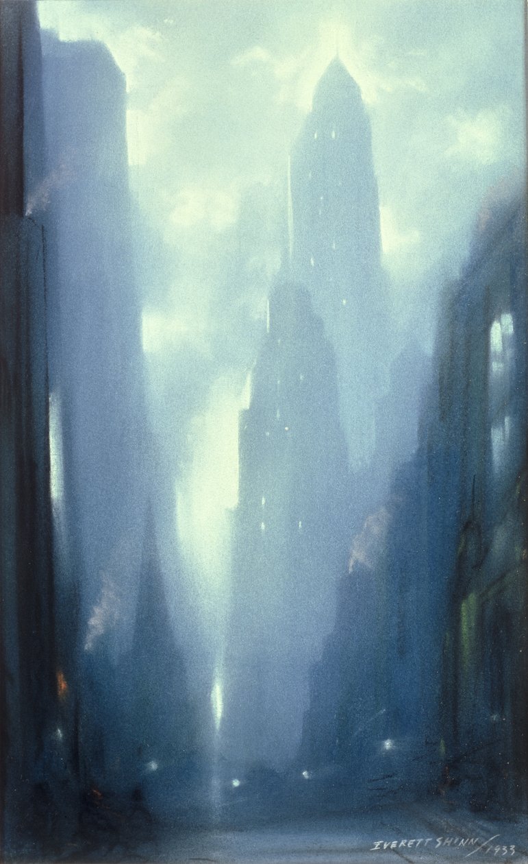 Nova Iorque à noite de Everett Shinn
