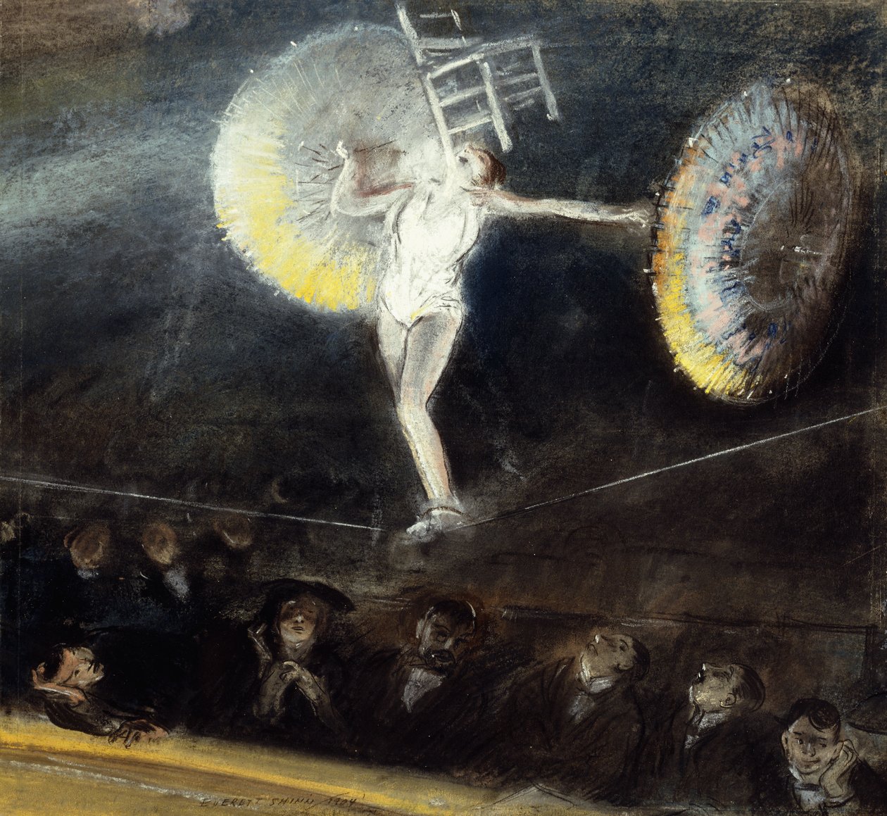 O equilibrista na corda bamba de Everett Shinn
