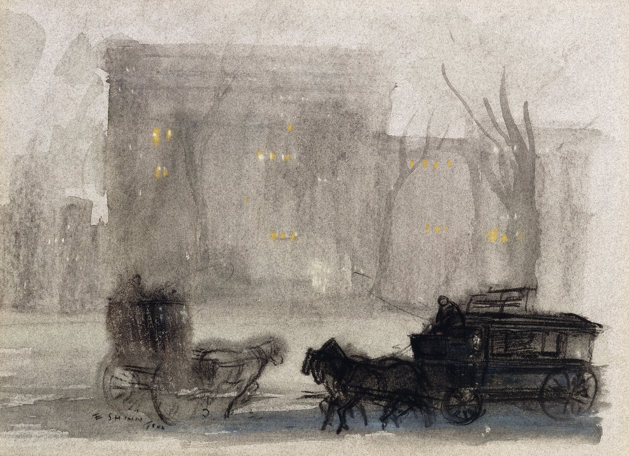 Vista de Nova Iorque - Washington Square de Everett Shinn