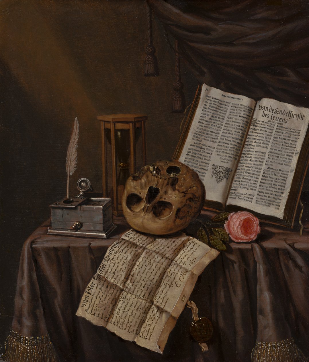 Vanitasstilleven de Evert Collier
