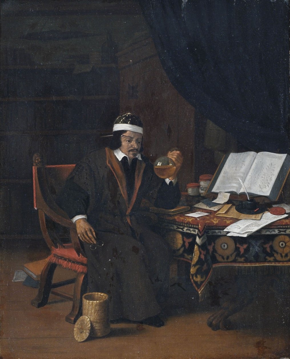 Estudioso no estudo de Evert Oudendijk
