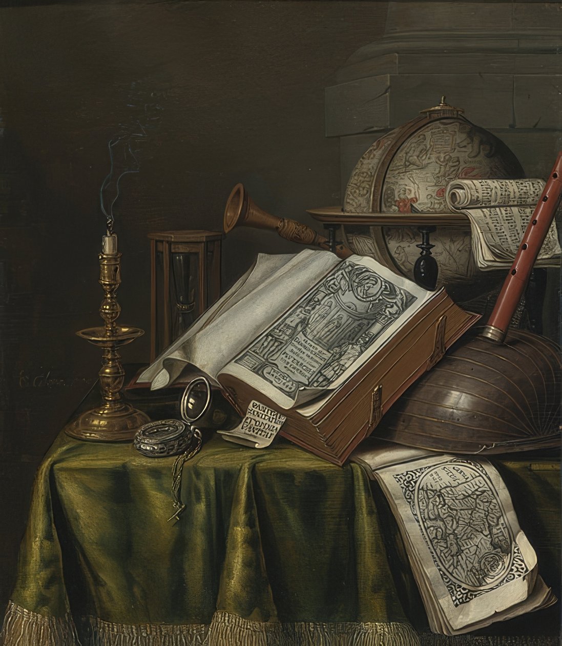 Vanitas ainda vida de Evert Collier
