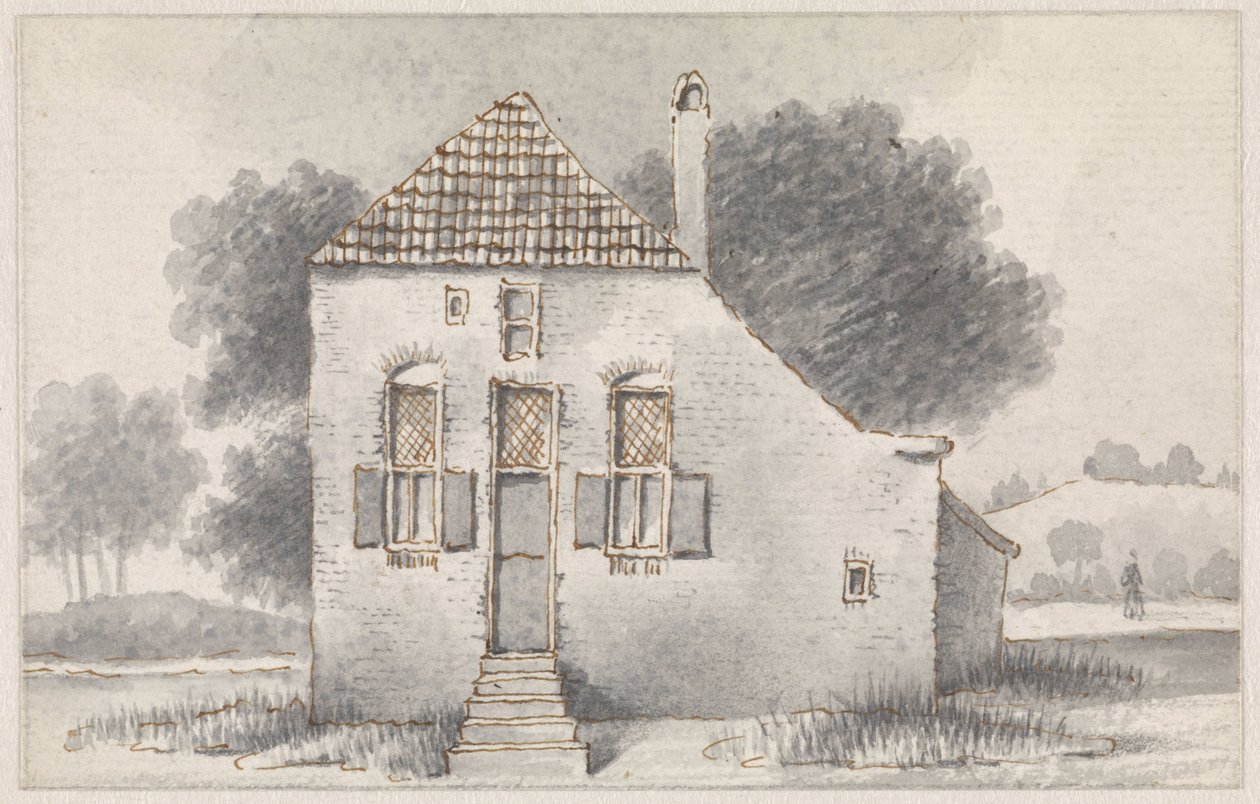 Casa em Zoelmond, no Betuwe, vista de frente de Evert Doublet