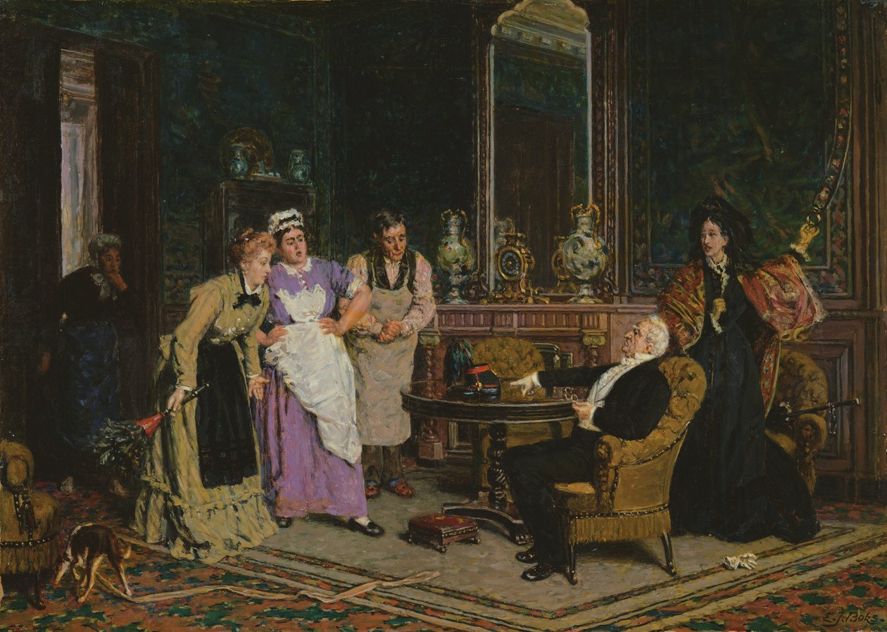 A acusação (óleo) de Evert Jan Boks