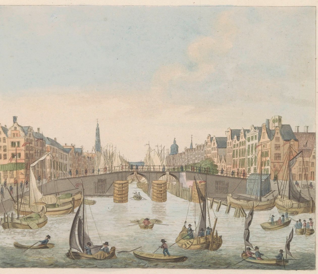 Vista da Ponte Nieuwe, cerca de 1810-1813 Vue du Pont-Neuf, prêmio de l
