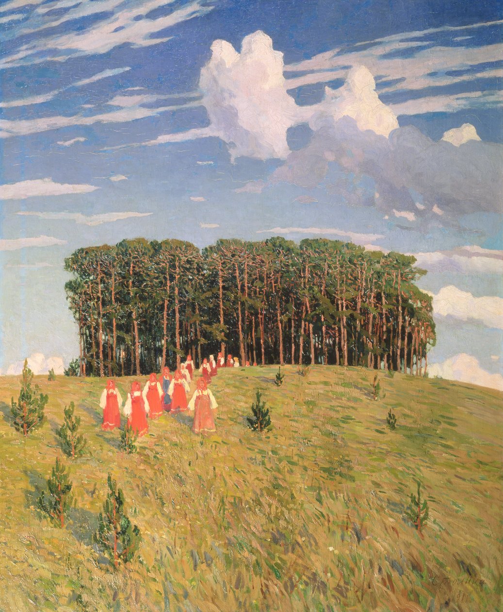 Celebração eslava, 1911 de Evgeny Ivanovich Stolista