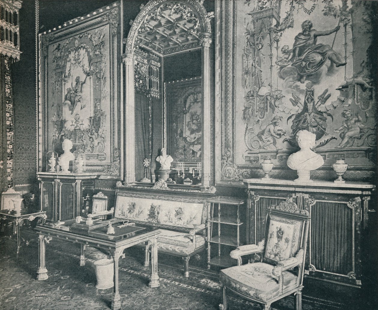 A sala de tapeçaria no Castelo de Windsor, c1899, 1901 de Eyre and Spottiswoode
