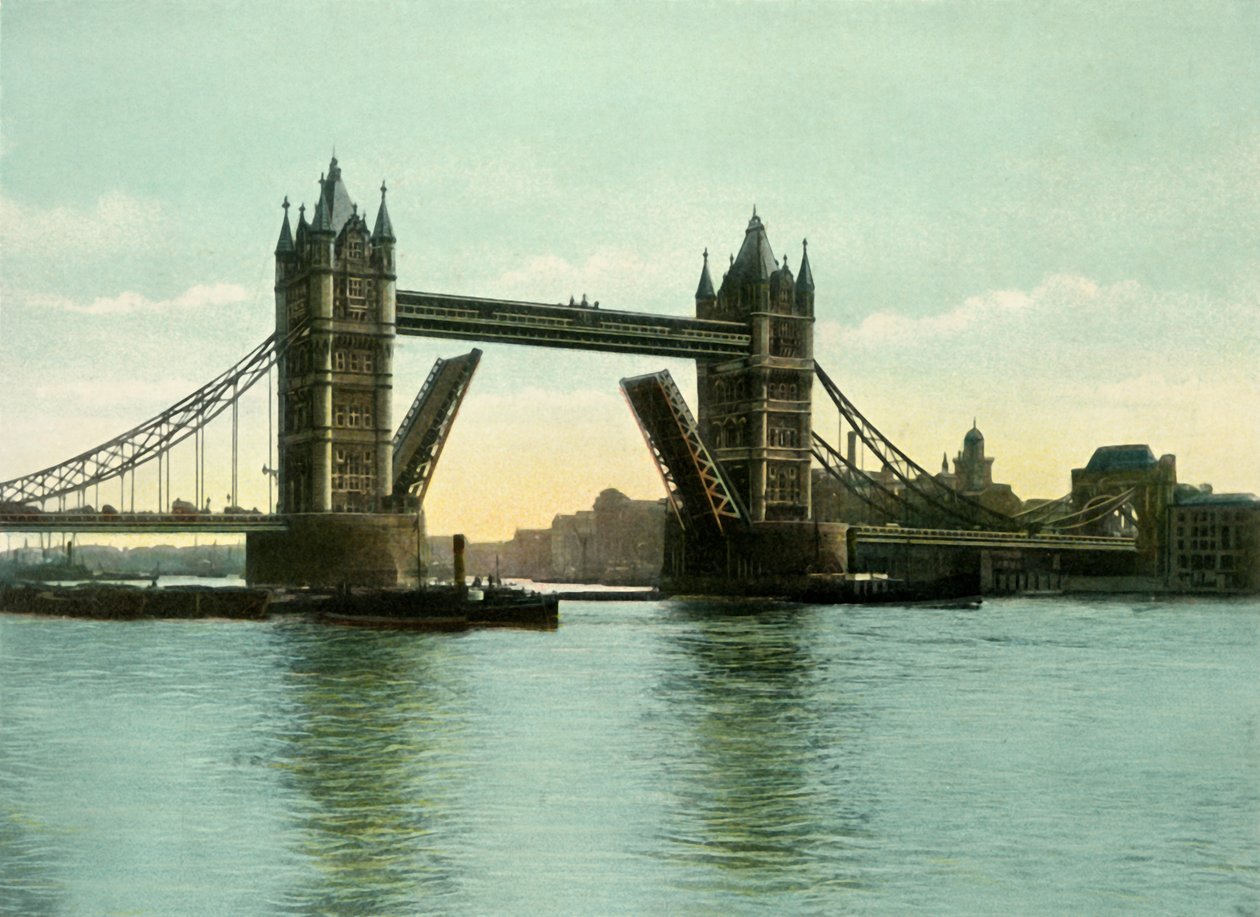 A Tower Bridge, c1900s. de Eyre and Spottiswoode