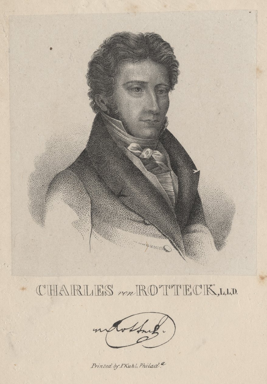 Charles von Rotteck, LLD, 1843 de F. Kuhl