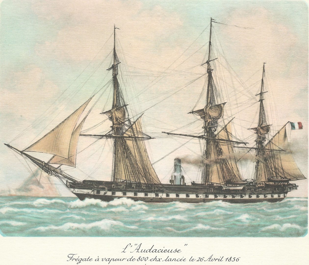 Frégat L&39;Audacieuse de F. Roux