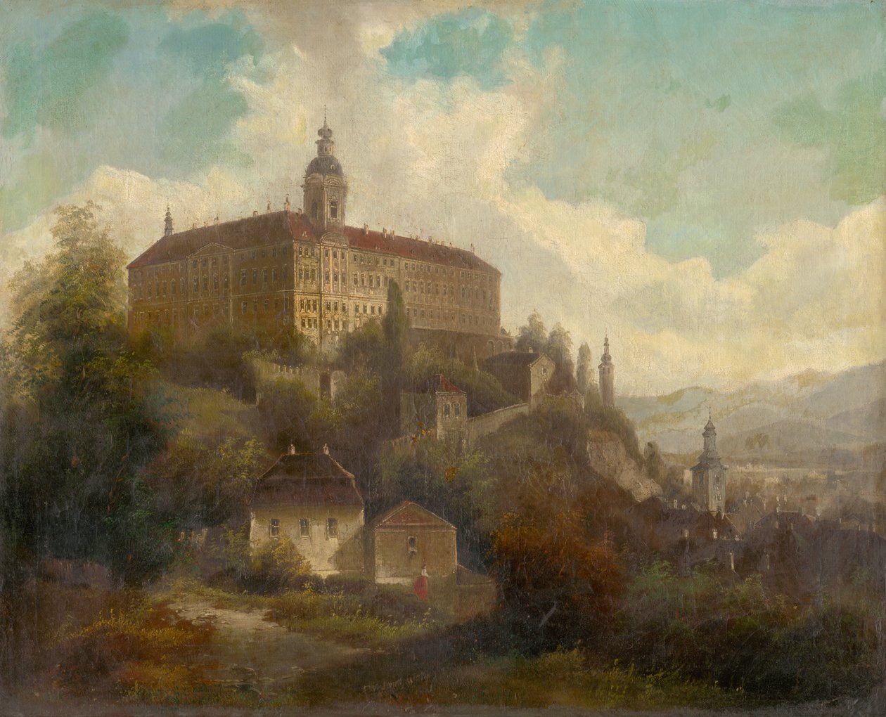 Paisagem com um castelo de F. W. Jankovský