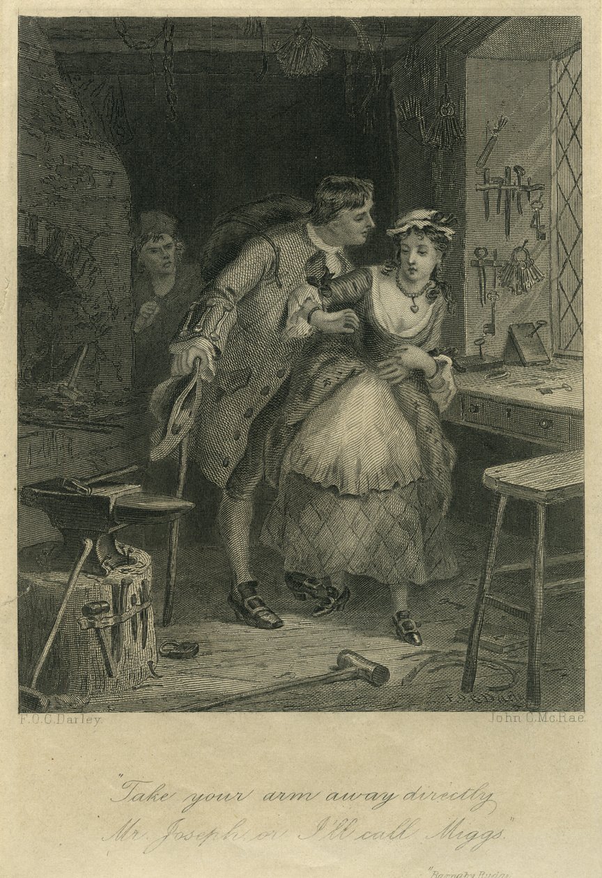 Barnaby Rudge: Dolly Varden e Joe Willet de F.O.C. and McRae, C. John Darley