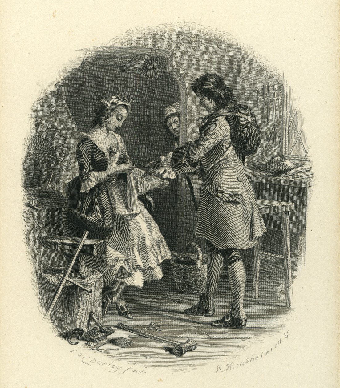Barnaby Rudge: Dolly Varden e Joe Willet de F.O.C. and McRae, C. John Darley