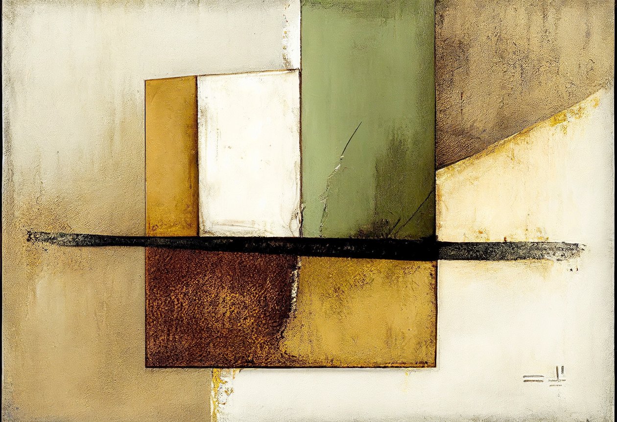 Composição geométrica de arte abstrata, impressões de arte de parede de F. Abderrahim