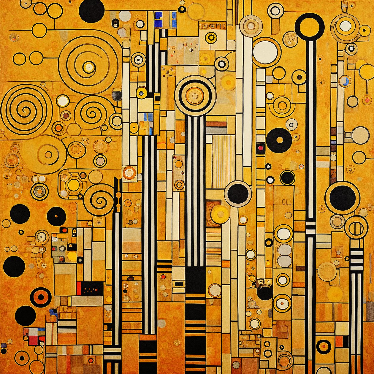  Padrões klimt minimalistas decoração moderna do quarto, Arte da parede | Impressões em tela de F. Abderrahim