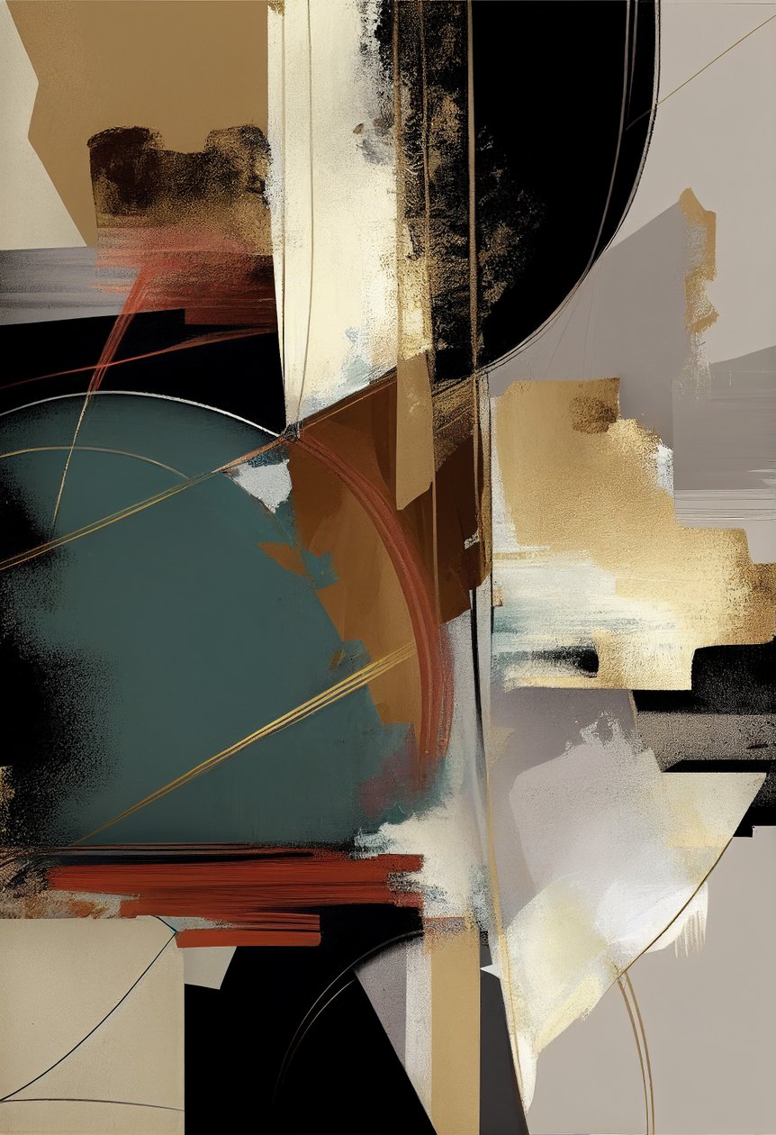 Pintura abstrata moderna para venda, impressões verticais em tela, decoração de quarto de F. Abderrahim