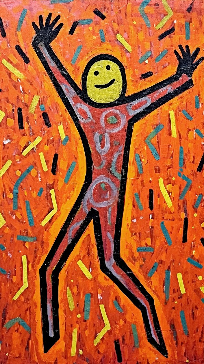 Pintura figurativa ingénua, decoração de quarto, impressões de arte de parede com moldura nativa de F. Abderrahim