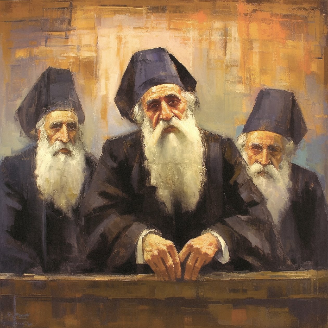Pintura de retrato de um religioso do clero, impressões de arte em tela de F. Abderrahim