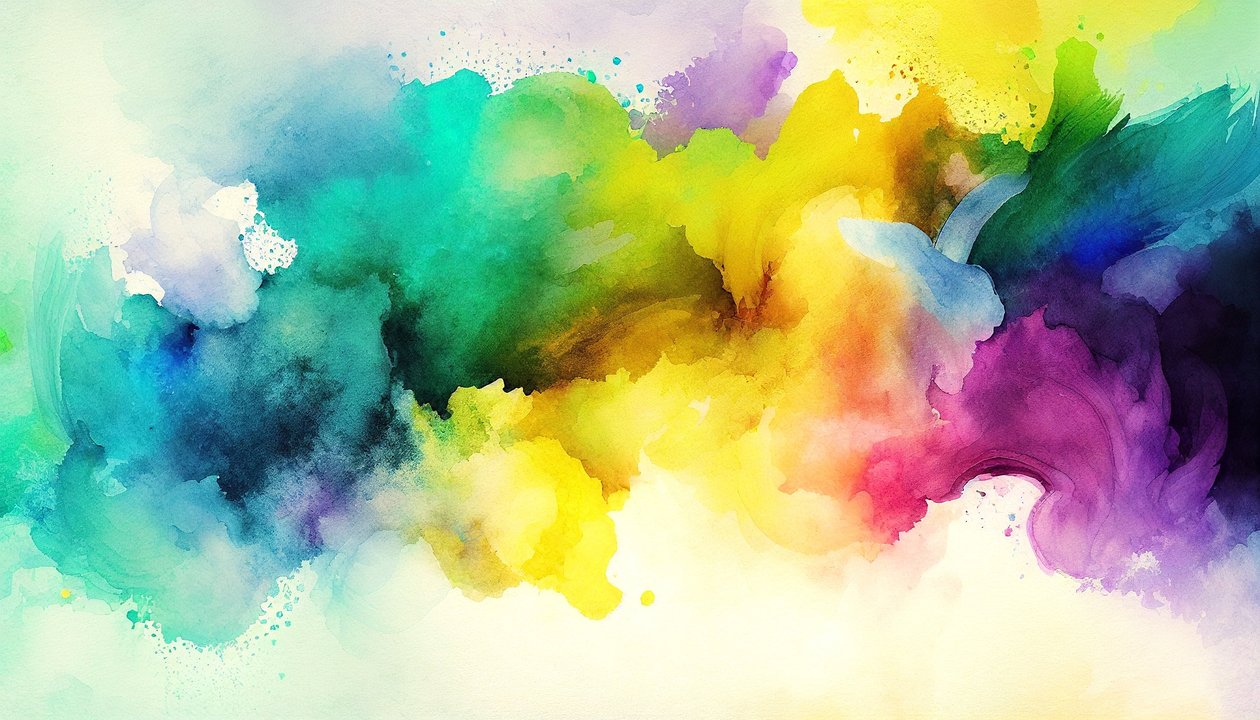 Aguarela abstrata, pintura de fundo colorida, impressões artísticas de F. Abderrahim