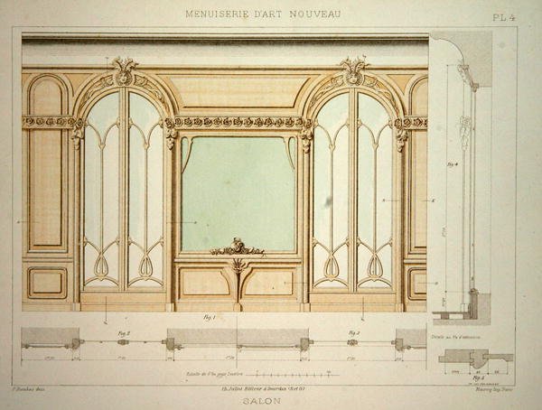 Design para uma parede da sala, ilustração de 