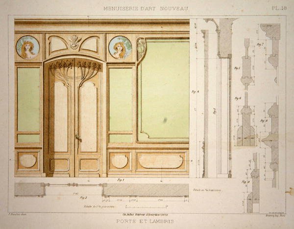 Porta e rodapé, ilustração da 