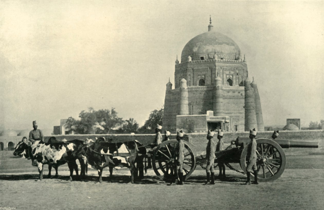Artilharia da Guarnição Indiana com Bateria Pesada 40-pr. Equipamento ML - Ordem de Perfuração Khaki, 1901. de F. Bremner