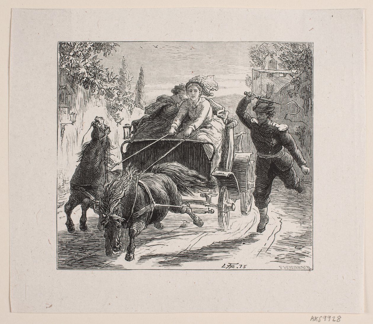 Ilustração para Bjørnstjerne Bjørnson "Um esboço da Itália" de F. Hendriksen