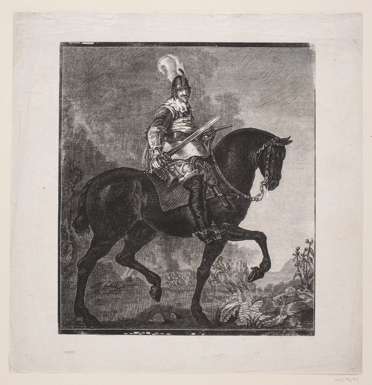 Karel van Mander: Christian IV a cavalo de F. Hendriksen