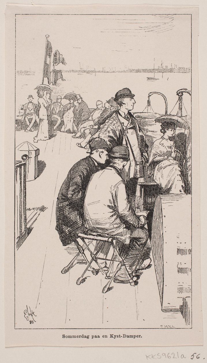 Dia de verão em um navio costeiro de F. Hendriksen