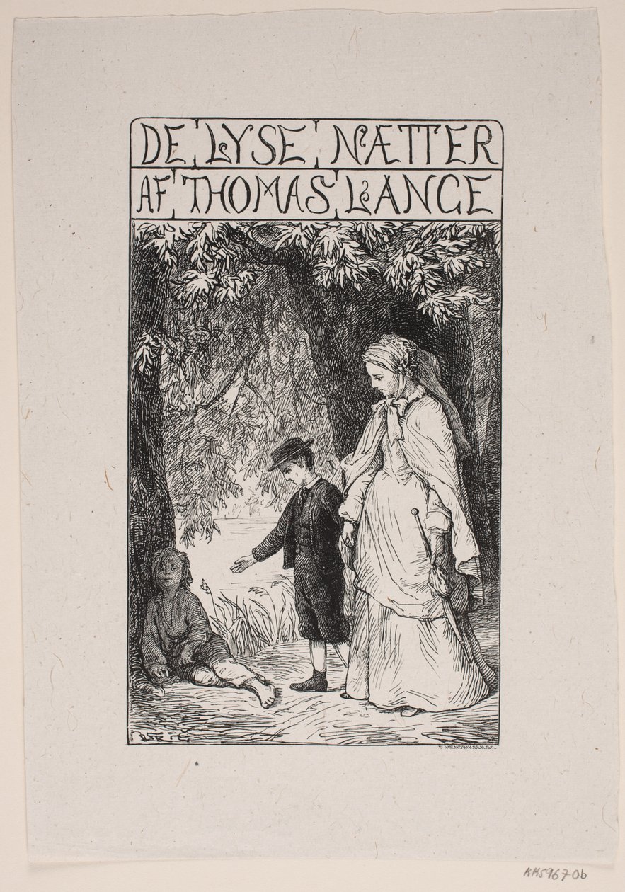 Página de título para Th. Longa "As Noites Brilhantes" de F. Hendriksen