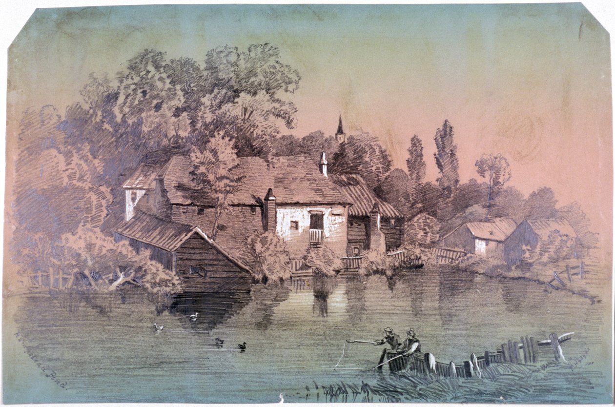 Hampstead Heath, Hampstead, Londres, c1850 de F Hodges