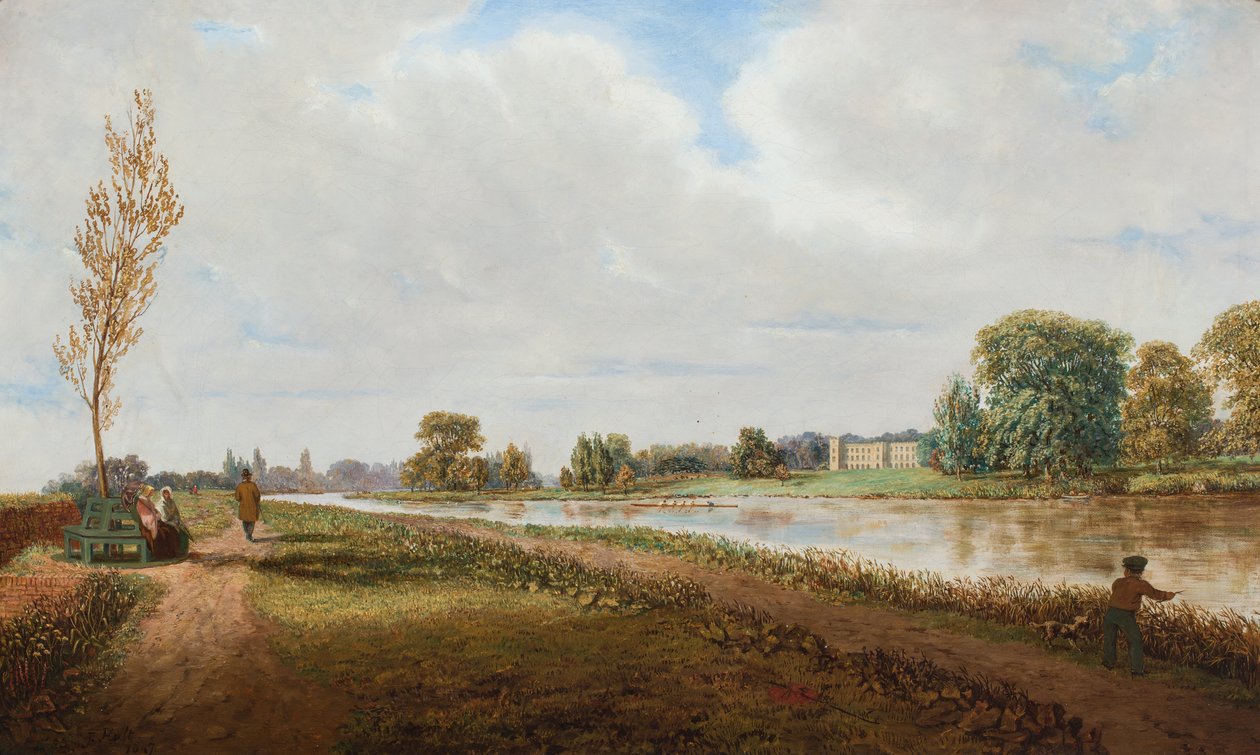 Syon House do Tamisa de F. Holt