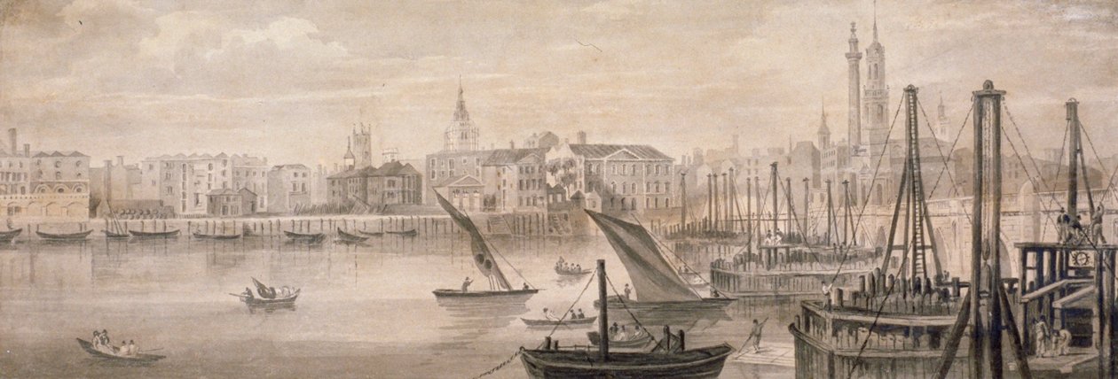 Ponte Velha de Londres, 1826. de F Jackson