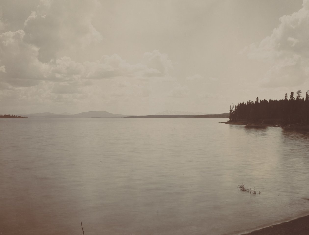 Lago Yellowstone, década de 1880. de F. Jay Haynes