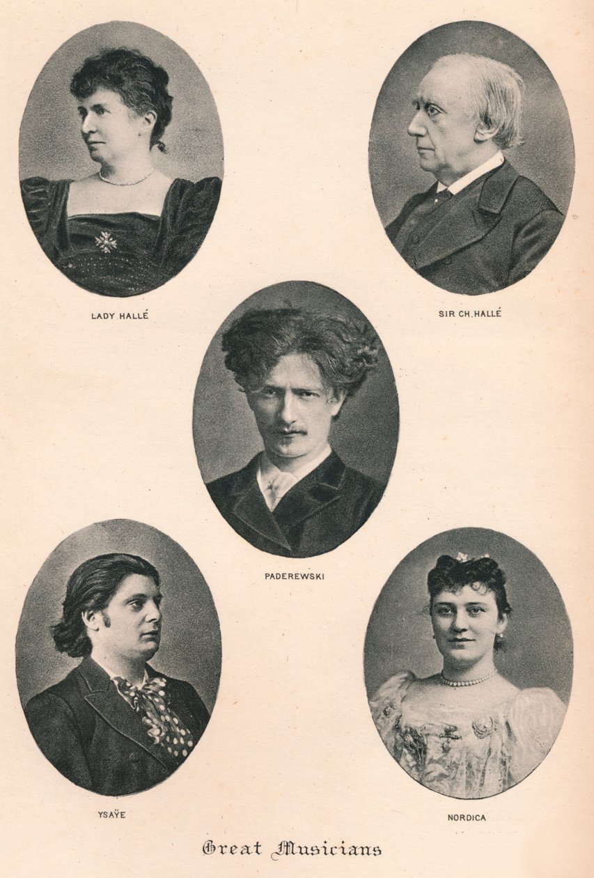 Grandes Músicos - Placa X., c1880, 1895 de F. Jenkins Heliog