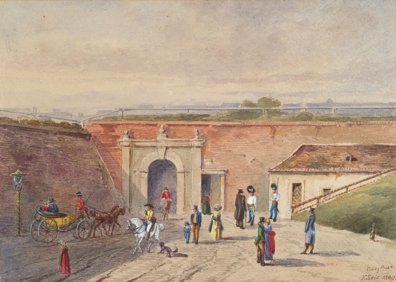 O Portão do Velho Castelo em Viena de F. Seis