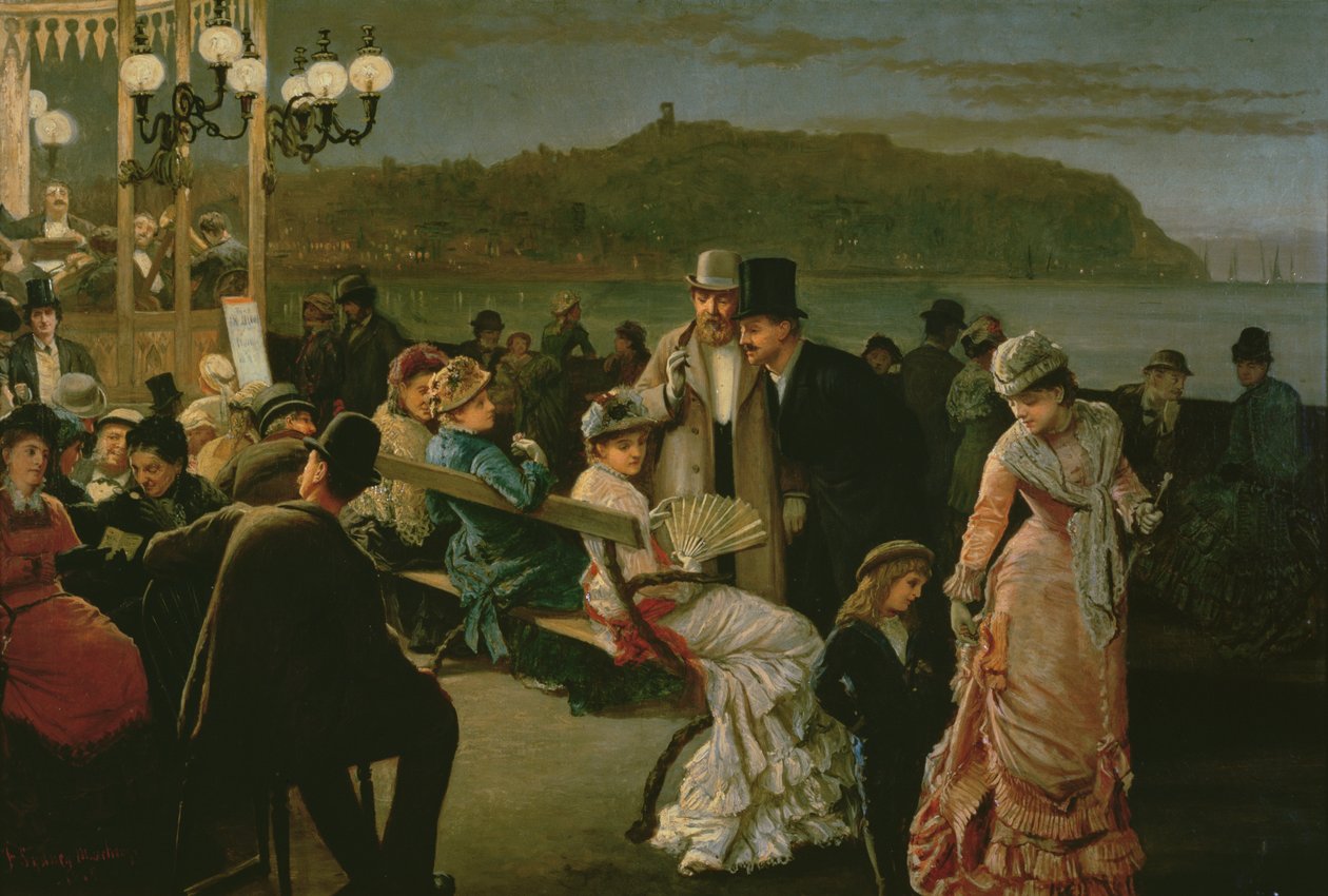 Scarborough: Spa à noite, c.1879 de F. Sydney Mauchamp