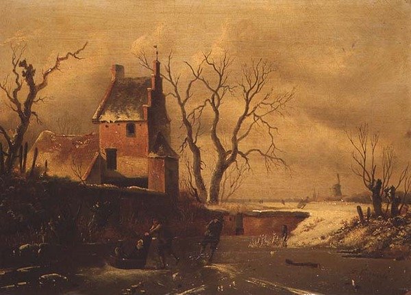 Paisagem de Inverno de F. van Herte