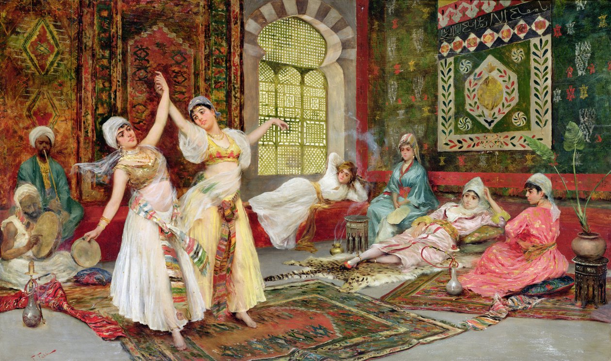 Dancing Girls (óleo sobre tela) de Fabio Fabbi
