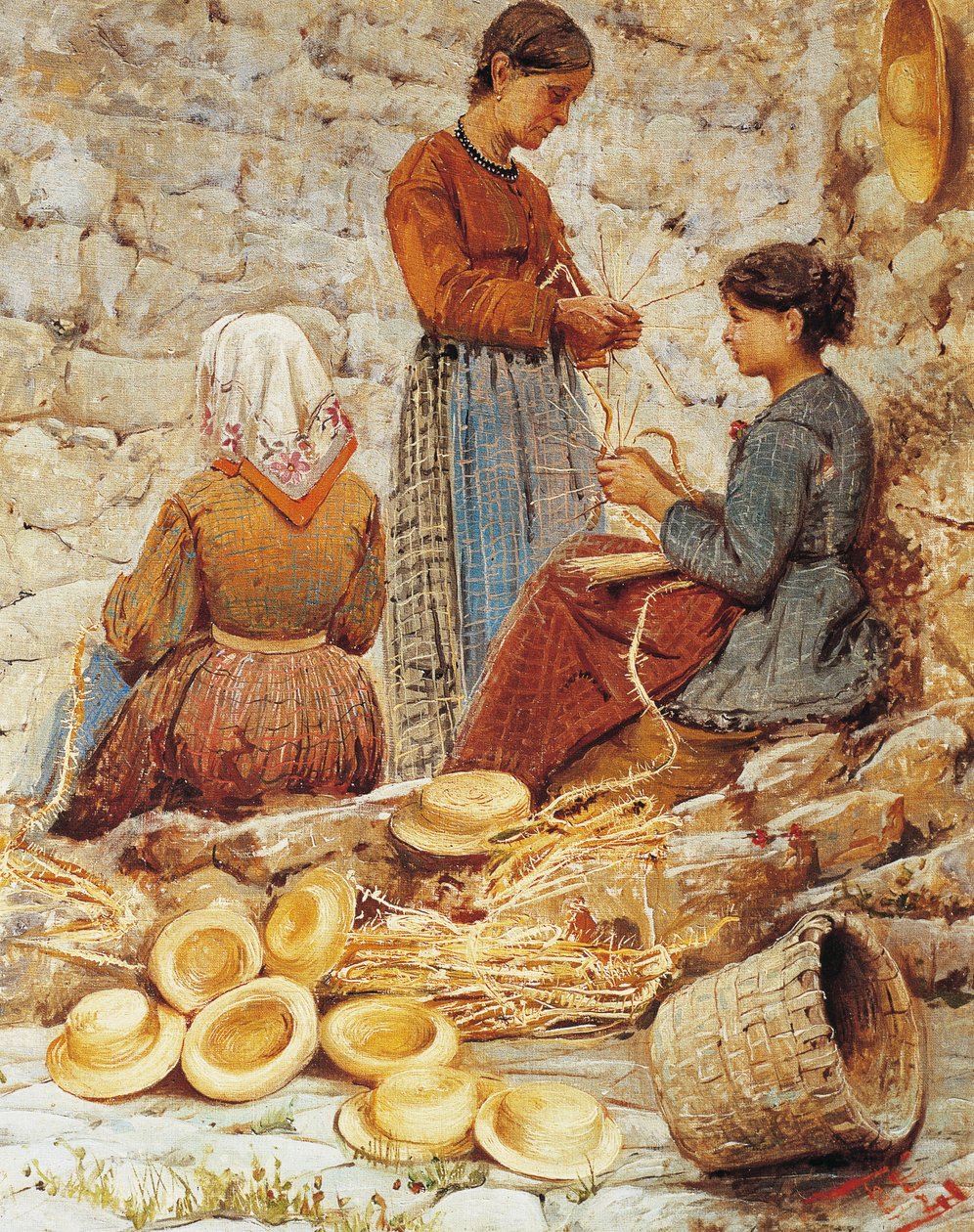 Trançadores de palha toscana (Trecciaiole) de Fabio Fabbi