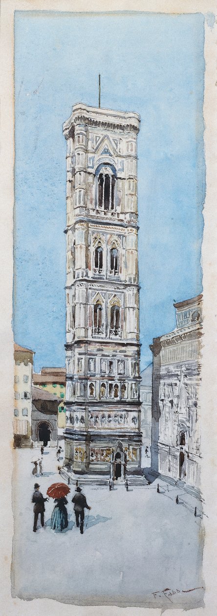 Caminhando na Piazza Duomo em Florença de Fabio Fabbi