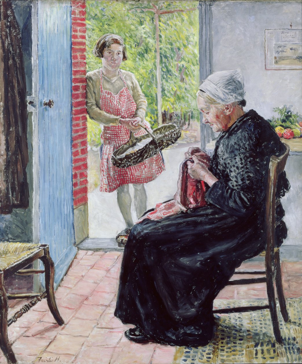 Na cabana de palha, 1921 de Fairlie Harmar